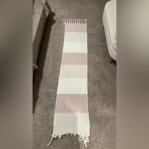 Gentle Fawn Pink and White Striped Scarf